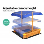 Keezi Outdoor Canopy Sand Pit with Dual Water Bins