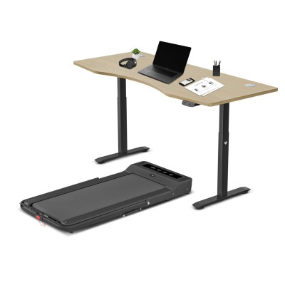 LSG Nimbus Walking Pad Treadmill + ErgoDesk Automatic Standing Desk 1800mm (Oak)