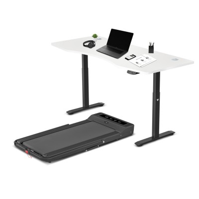 LSG Nimbus Walking Pad Treadmill + ErgoDesk Automatic Standing Desk 1800mm (White)