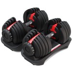 LSG Adjustable Dumbbells 2.5kg-24kg (Pairs) + Dumbbell Stand