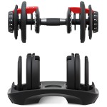 LSG Adjustable Dumbbells 2.5kg-24kg (Pairs) + Dumbbell Stand