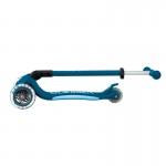 Globber Primo Fold Plus Lights Scooter V2 - Petrol Blue / Light Blue