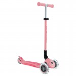 Globber Primo Fold Plus Lights Scooter V2 - Pastel Pink / Coral