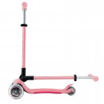 Globber Primo Fold Plus Lights Scooter V2 - Pastel Pink / Coral