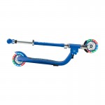 Globber Flow Foldable Junior Scooter with lights - Navy Blue / Sky Blue