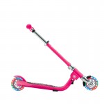 Globber Flow Foldable Junior Scooter with lights - Pastel Pink / Fuchsia