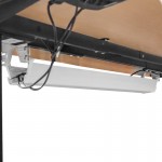 WalkingPad C2 Black with 180cm Dual Motor Automatic Standing Desk in Oak and Cable Management Tray