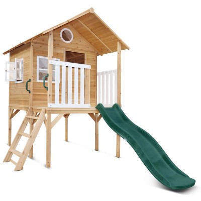 Lifespan Archie Elevated Cubby House with Green Slide