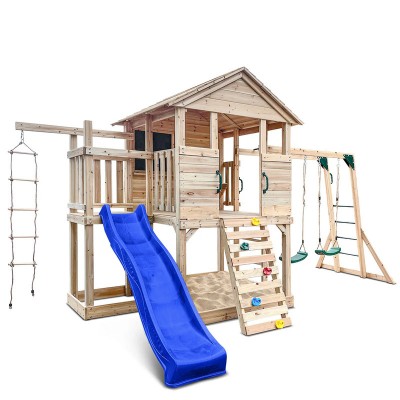 Lifespan Kingston Cubby House with 2.2m Blue Slide