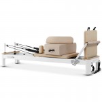 Lifespan Fitness Contour Pro Aluminium Pilates Reformer Machine (Beige)