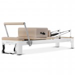 Lifespan Fitness Contour Pro Aluminium Pilates Reformer Machine (Beige)