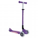 Globber Primo Fold Plus Lights Scooter V2 - Purple / Pastel Pink