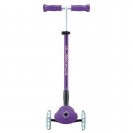 Globber Primo Fold Plus Lights Scooter V2 - Purple / Pastel Pink