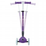 Globber Primo Fold Plus Lights Scooter V2 - Purple / Pastel Pink