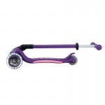 Globber Primo Fold Plus Lights Scooter V2 - Purple / Pastel Pink