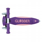 Globber Primo Fold Plus Lights Scooter V2 - Purple / Pastel Pink