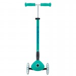 Globber Primo Fold Plus Lights Scooter V2 - Emerald Green / Navy Blue