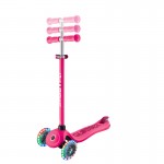 Globber GO UP Sporty Lights Scooter 360 - Fuchsia / Dark Pink