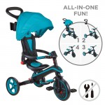 Globber EXPLORER 4in1 Trike FOLDABLE - Teal