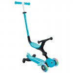 Globber GO UP ACTIVE Lights 360 Scooter - Aqua / Soft Cyan