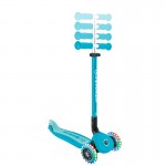 Globber GO UP ACTIVE Lights 360 Scooter - Aqua / Soft Cyan