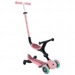 Globber GO UP ACTIVE Lights 360 Scooter - Pastel / Deep Pink