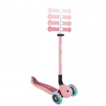 Globber GO UP ACTIVE Lights 360 Scooter - Pastel / Deep Pink