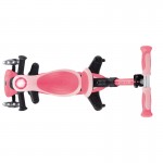 Globber GO UP BABY Lights 360 Scooter - Pastel Pink / Deep Pastel Pink