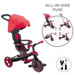 Globber EXPLORER Trike 4 in 1 - New Red