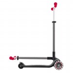 Globber MASTER Foldable Scooter with Lights - Black / Red