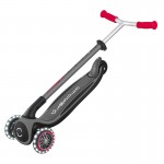 Globber MASTER Foldable Scooter with Lights - Black / Red