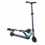 Globber FLOW ELEMENT Foldable Scooter with Lights - Neochrome with Black Deck