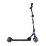 Globber FLOW ELEMENT Foldable Scooter with Lights - Neochrome with Black Deck