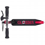 Globber Flow Element Junior Lights Scooter - Black / Red