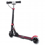 Globber Flow Element Junior Lights Scooter - Black / Red