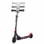 Globber Flow Element Junior Lights Scooter - Black / Red