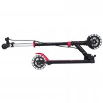 Globber Flow Element Junior Lights Scooter - Black / Red