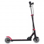 Globber Flow Element Junior Lights Scooter - Black / Red