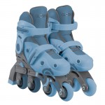 Globber Learning Inline Skates 2in1 for Toddlers Size:26-29 - Ash Blue