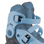 Globber Learning Inline Skates 2in1 for Toddlers Size:26-29 - Ash Blue