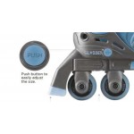 Globber Learning Inline Skates 2in1 for Toddlers Size:26-29 - Ash Blue