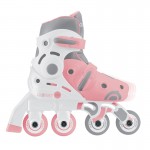 Globber Learning Inline Skates 2in1 for Toddlers Size:30-33 - Pastel Pink