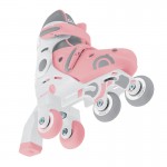 Globber Learning Inline Skates 2in1 for Toddlers Size:26-29 - Pastel Pink