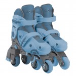 Globber Learning Inline Skates 2in1 for Toddlers Size:30-33 - Ash Blue