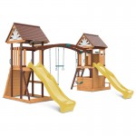 Lifespan Armadale Play Centre Set with 2 x 2.2m Yellow Slides