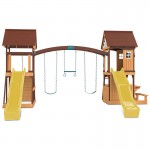 Lifespan Armadale Play Centre Set with 2 x 2.2m Yellow Slides