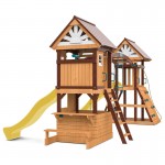 Lifespan Armadale Play Centre Set with 2 x 2.2m Yellow Slides