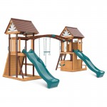 Lifespan Armadale Play Centre Set with 2 x 2.2m Green Slides