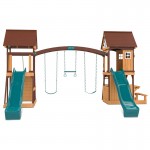 Lifespan Armadale Play Centre Set with 2 x 2.2m Green Slides