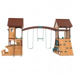 Lifespan Armadale Play Centre Set with 2 x 2.2m Green Slides